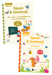 Speel- en leerboeken De tuin in + Tel-, taal- en schrijfplezier met de Smurfen!